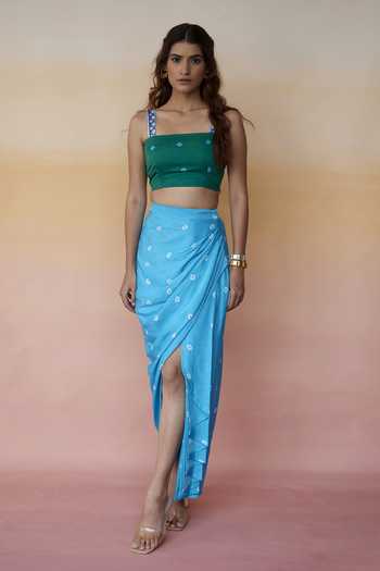 Aapro Vienna Crop Top & Skirt Set 