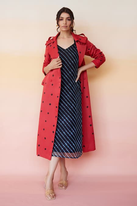 Sky Blue Banarasi Silk Dress With Jacket – Shopzters