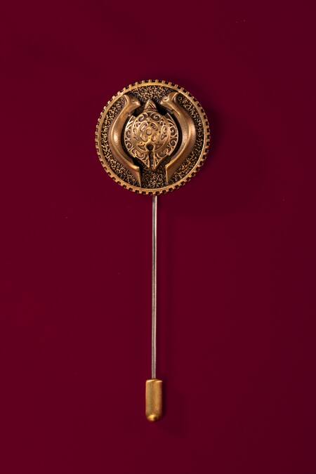 Shop Cosa Nostraa Gold Warrior Charm Gift Set Online at Aza Fashions Shop_Cosa Nostraa_Gold Warrior Charm Gift Set _Online_at_Aza_Fashions