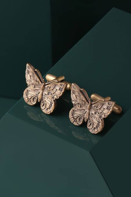 Buy_Cosa Nostraa_Gold Butterfly Gift Set _Online_at_Aza_Fashions