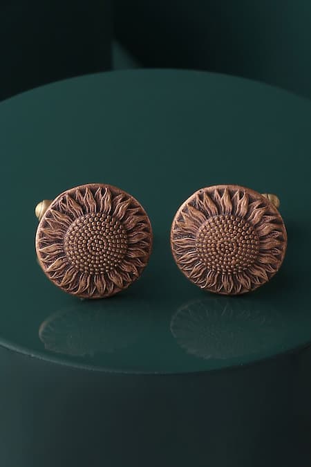 Buy_Cosa Nostraa_Gold Sunflower Gift Set _Online_at_Aza_Fashions