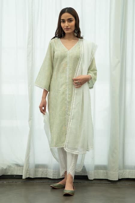 Roze Heena Floral Print Kurta Set 