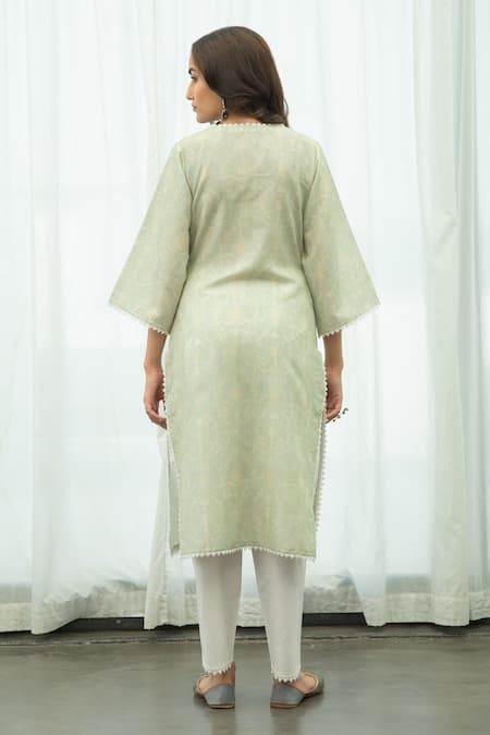 Roze Heena Floral Print Kurta Set 