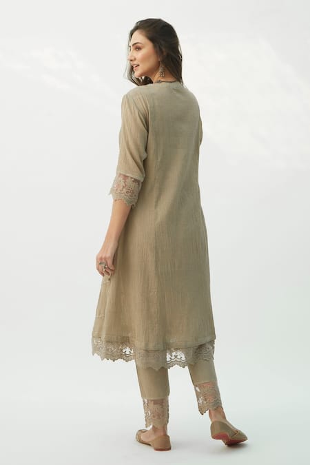 Roze Mahjabeen Cotton Anarkali Set 