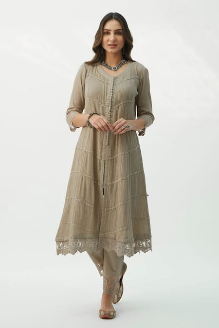 Roze Mahjabeen Cotton Anarkali 