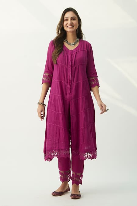 Roze Mahjabeen Cotton Anarkali 