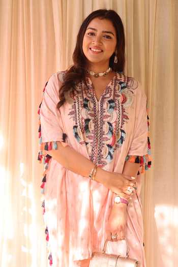 Buy Payal Singhal Pink Silk Floral Print, Sequins, Thread Work V Neck Kaftan And Jogger Pant Set Online at Aza Fashions Buy_Payal Singhal_Pink Silk Floral Print, Sequins, Thread Work V Neck Kaftan And Jogger Pant Set _Online_at_Aza_Fashions