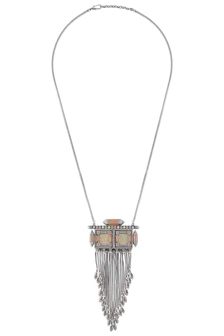 Tribe Amrapali Hand Painted Taveez Necklace 