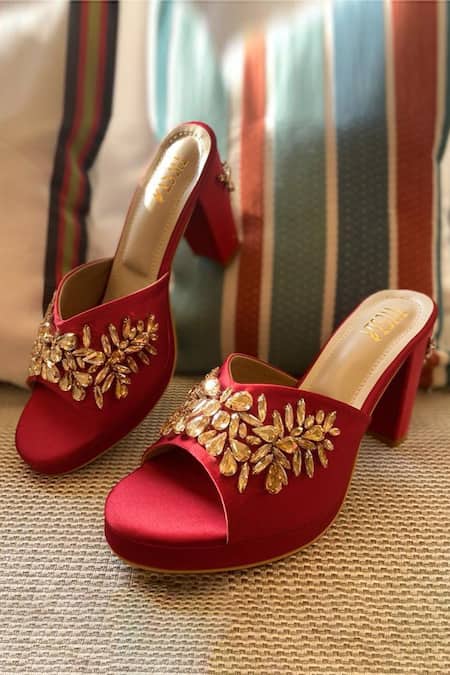 Embellished Block Party Heels – JM LOOKS