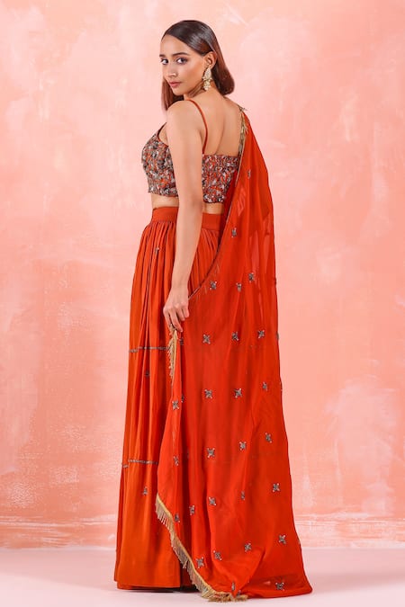 Mirroir Tiered Lehenga Set 