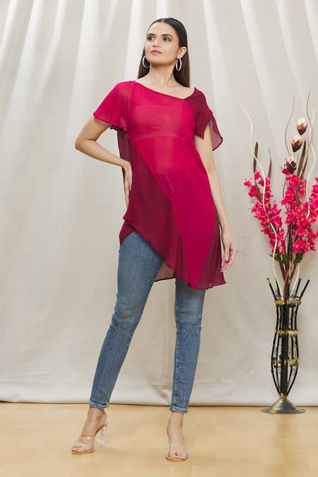 Megha Garg Draped Asymmetric Tunic 