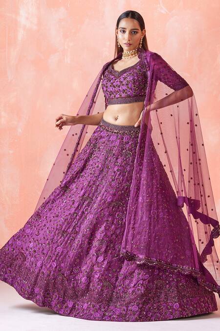 Mirroir Embroidered Bridal Lehenga Set 