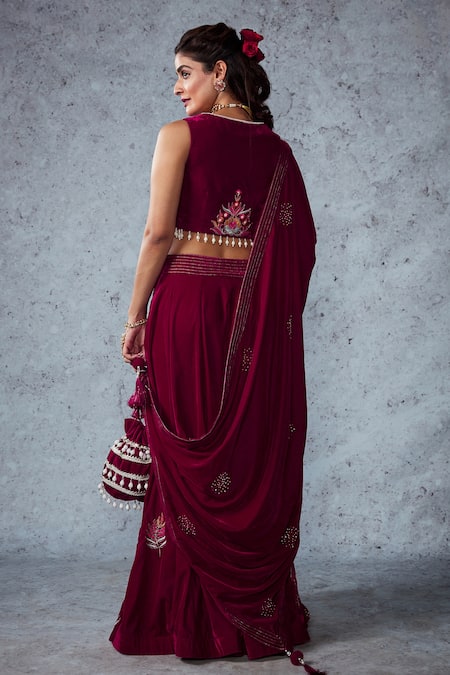 Ajiesh Oberoi Naveli Crop Top Sharara Set 