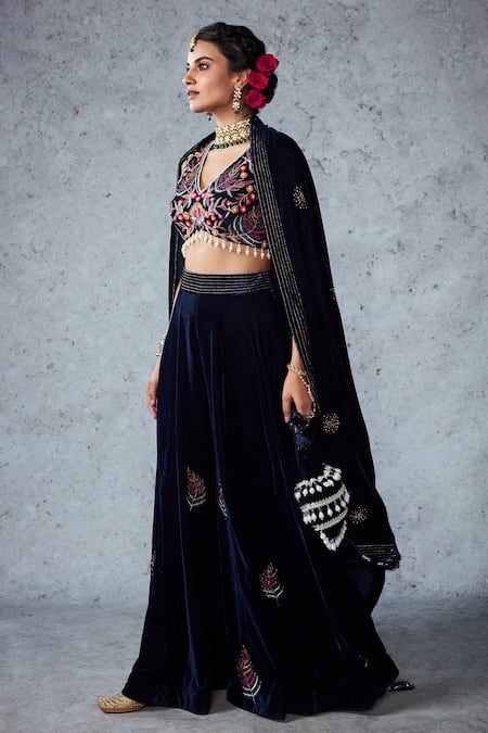 Ajiesh Oberoi Naveli Crop Top Sharara Set