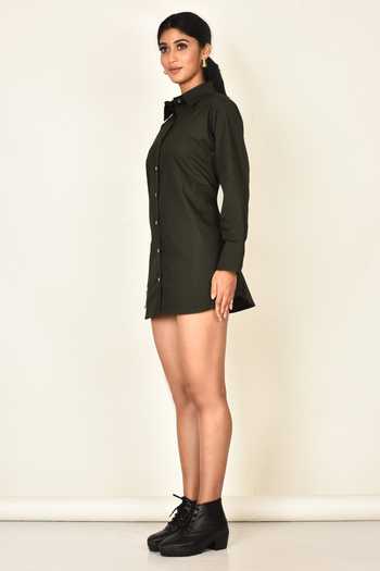 Buy_Naintara Bajaj_Green Cotton Shirt_Online_at_Aza_Fashions