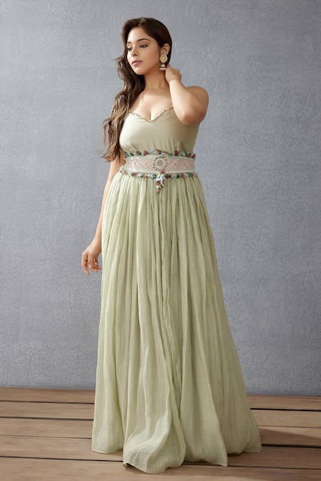 Torani Embroidered Kamarbandh with Tassels 