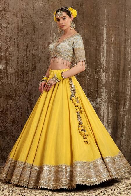 Buy Yellow Lehenga Choli : 219132 - New Arrivals