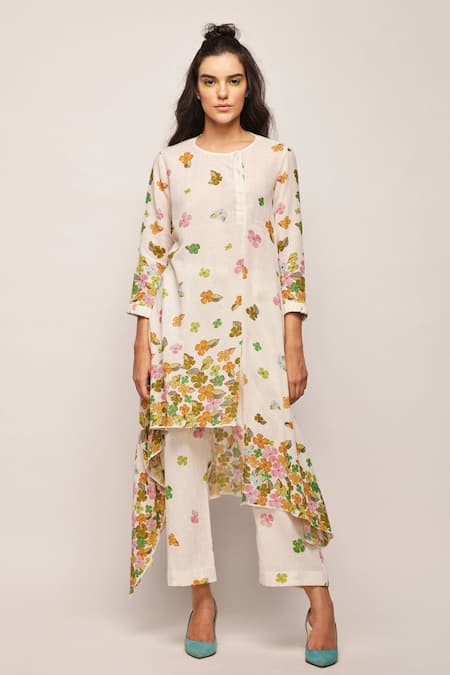 Swati Vijaivargie Asymmetric Printed Tunic 