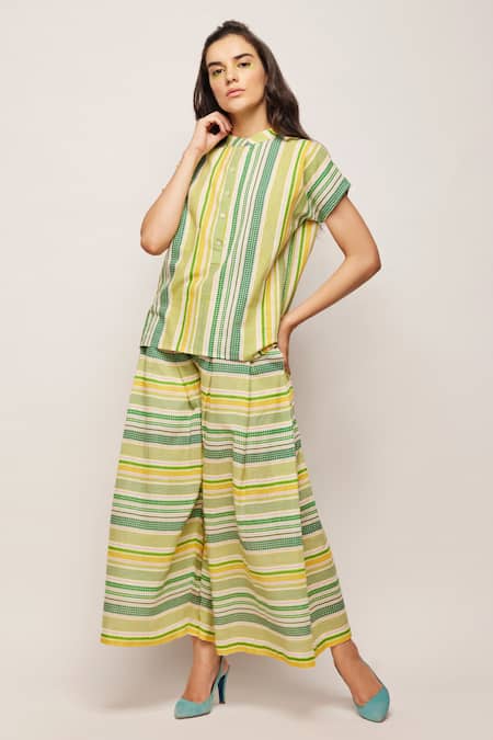 Swati Vijaivargie Striped Patterned Top 