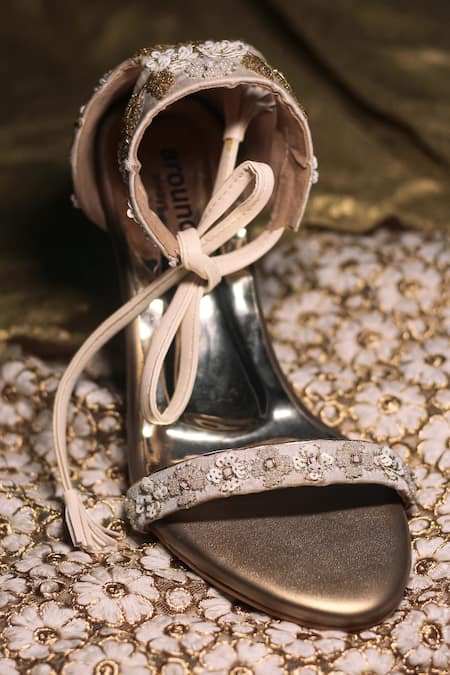 Around Always Ira Tie Up Heeled Sandals 