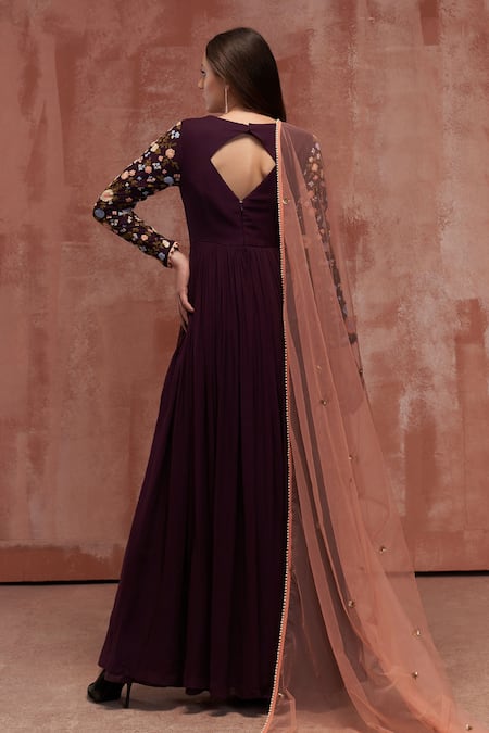 Suruchi Parakh Embroidered Anarkali With Dupatta 