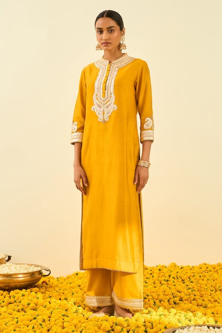 Sheetal Batra Arisah Silk Chanderi Kurta & Palazzo Set 
