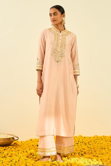 Sheetal Batra Arisah Silk Chanderi Kurta & Palazzo Set 
