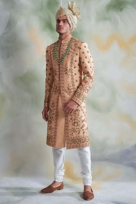 Floral sherwani outlet for groom