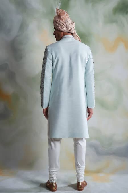 Gargee Designers Floral Embroidered Sherwani Set 