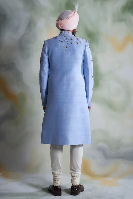 Gargee Designers Floral Embroidered Sherwani Set 