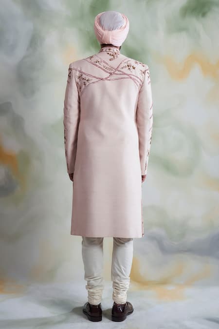 Gargee Designers Floral Embroidered Sherwani Set 