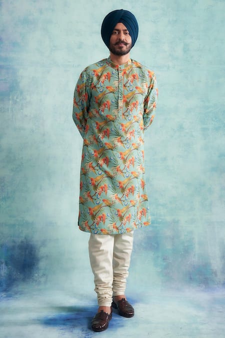 Gargee Designers Bird Print Kurta Set 