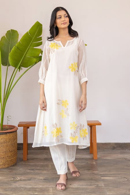 Khamaj India Chanderi Kurta & Pant Set 