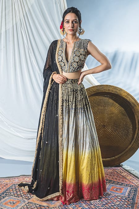 Dazzling Banarasi Chanderi Lehenga Set with Georgette Dupatta: Exquisite  Elegance - Buy Now