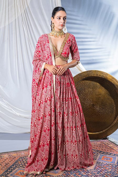 Soniya G Chanderi Bridal Lehenga Set 