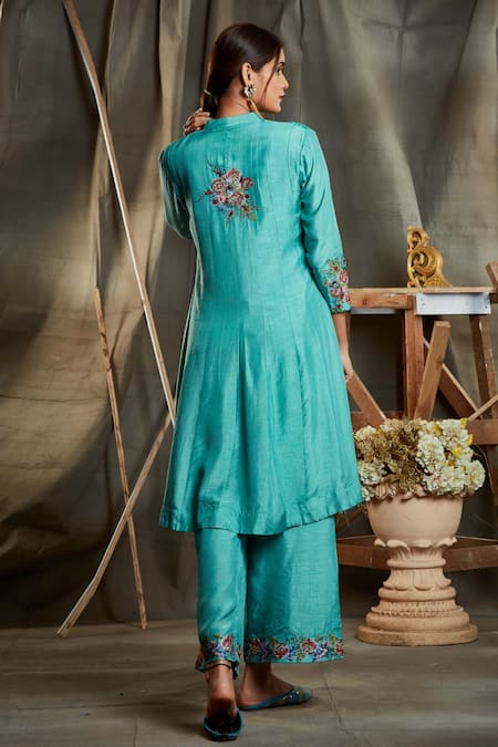 Sunita Nagi Embroidered Kurta & Palazzo Set 