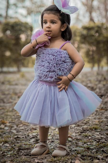 Purple Plain Kids Long Skirt at Rs 350/piece in Noida | ID: 16611302048