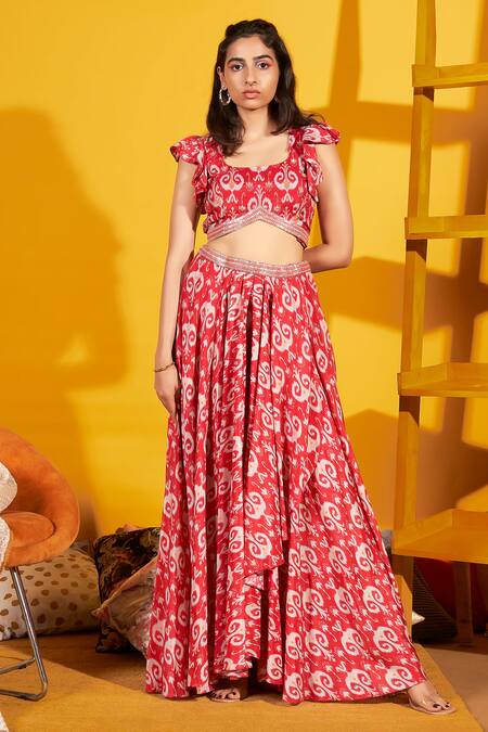 Buy Crop Top Lehenga Choli Online For Women @ Best Price In India | YOYO  Fashion