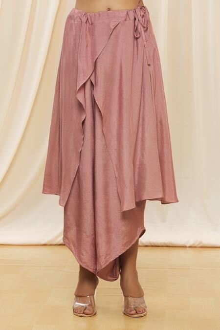 Aikeyah_Black Chanderi Thread V Neck Embroidered Jacket And Low Crotch Pant Set_at_Aza_Fashions