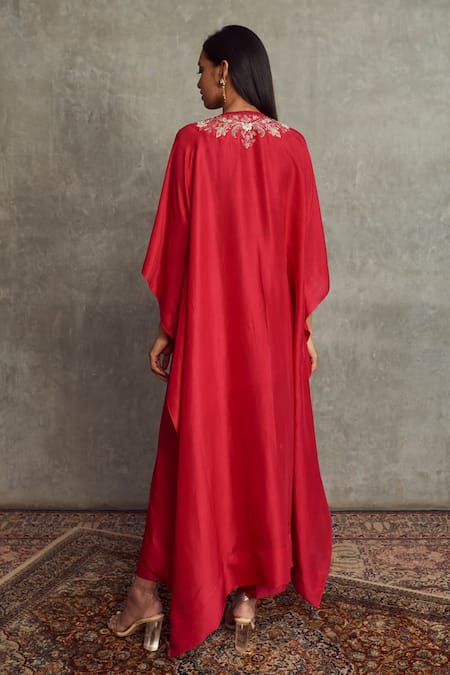 Jayanti Reddy Embroidered Kaftan & Palazzo Set 