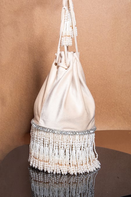 Bucket Bag Fringe Crystal