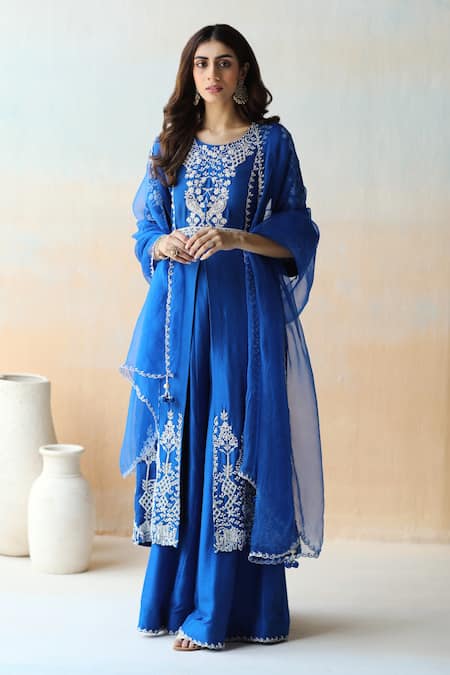 Aman Takyar Embroidered Kurta Sharara Set 