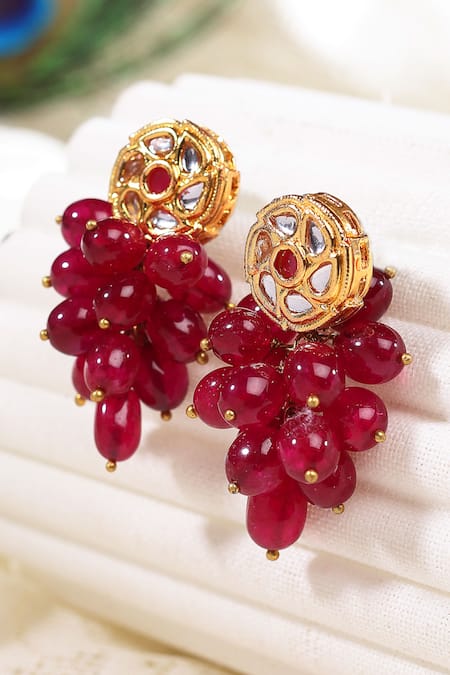 GS stone Earrings – Triya Kraft's