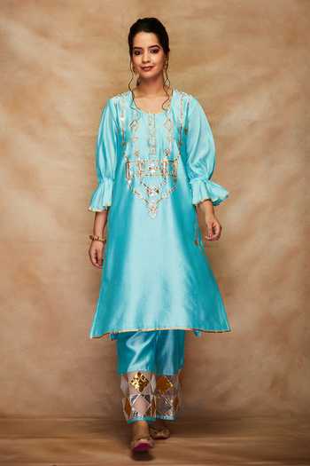 Gulabo By Abu Sandeep Gota Embroidered Kurta 