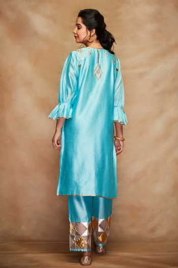 Gulabo By Abu Sandeep Gota Embroidered Kurta 
