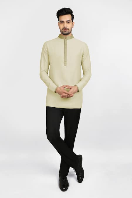 BUBBER COUTURE Ekansh Cotton Silk Short Kurta 