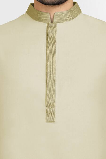 Bubber Couture Beige Cotton Silk Ekansh Short Kurta Online at Aza Fashions Bubber Couture_Beige Cotton Silk Ekansh Short Kurta_Online_at_Aza_Fashions