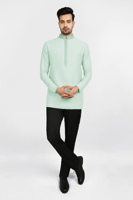 BUBBER COUTURE Kian Cotton Silk Short Kurta 