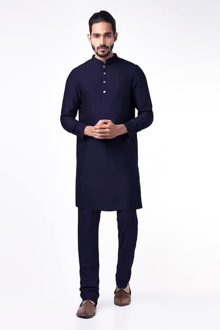 BUBBER COUTURE Nihal Mandarin Collar Kurta Set 