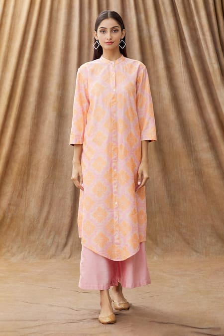 Manasi Sengupta Silk Chanderi Kurta & Pant Set 